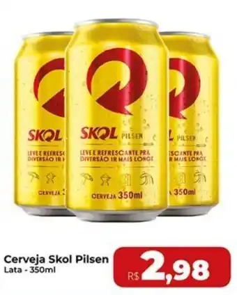 Rebouças Supermercados Cerveja Skol Pilsen Lata oferta