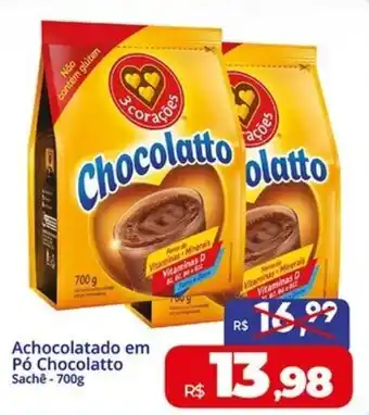 Rebouças Supermercados Achocolatado em Pó Chocolatto Sachê oferta