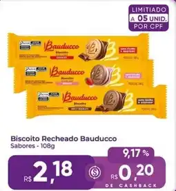 Rebouças Supermercados Biscoito Recheado Bauducco Sabores oferta