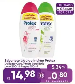 Rebouças Supermercados Sabonete Líquido Íntimo Protex oferta