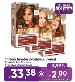 Rebouças Supermercados Tintura Imedia Excelence L'oreal oferta