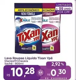 Rebouças Supermercados Lava Roupas Líquido Tixan Ypê Maciez/Primavera Sachê oferta