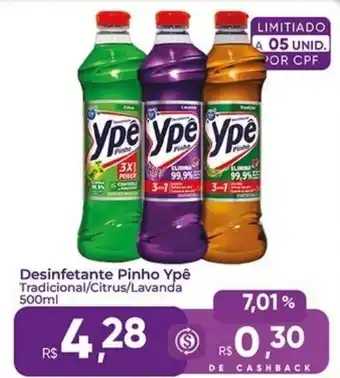 Rebouças Supermercados Desinfetante Pinho Ypê oferta