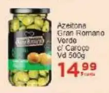 Rossi Supermercado Azeitona Gran Romano Verde c/ Caroço oferta