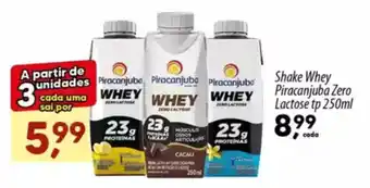 Asun Shake Whey Piracanjuba Zero Lactose tp oferta