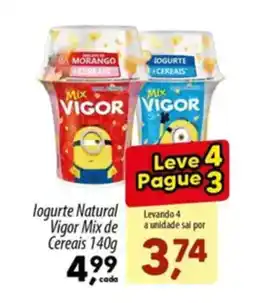 Asun logurte Natural Vigor Mix de Cereais oferta