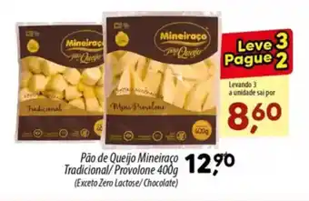 Asun Pão de Queijo Mineiraço Tradicional/Provolone oferta