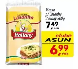 Asun Massa p/Lasanha Italiany oferta