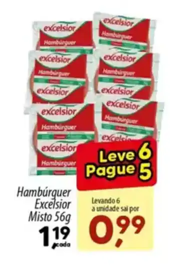 Asun Hambúrguer Excelsior Misto oferta