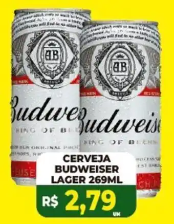 Vivendas Supermercados Cerveja budweiser lager oferta