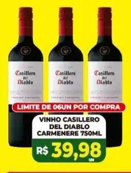 Vivendas Supermercados Vinho casillero del diablo carmenere oferta