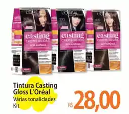 Atacadão Tintura Casting Gloss L'Oréal Várias tonalidades Kit oferta