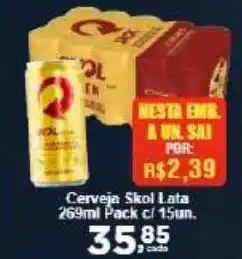 Rossi Supermercado Cerveja Skol Lata oferta