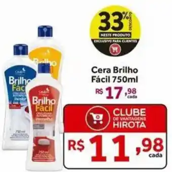 Hirota Food Supermercado Cera Brilho Facil oferta