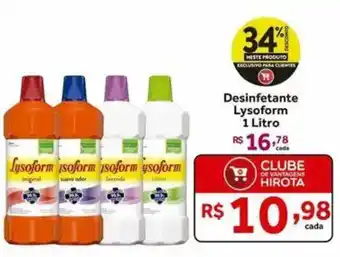 Hirota Food Supermercado Desinfetante Lysoform oferta