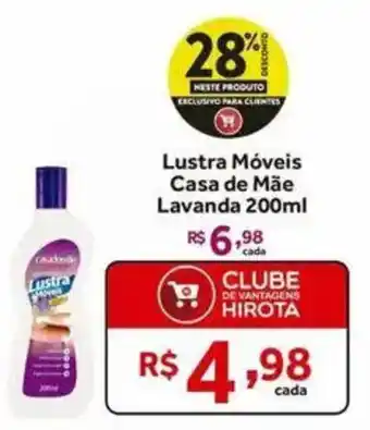 Hirota Food Supermercado Lustra Móveis Casa de Mãe Lavanda oferta