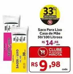 Hirota Food Supermercado Saco Para Lixo Casa de Mãe oferta