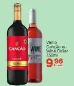 Rossi Supermercado Vinho Canção ou Wine Coller oferta