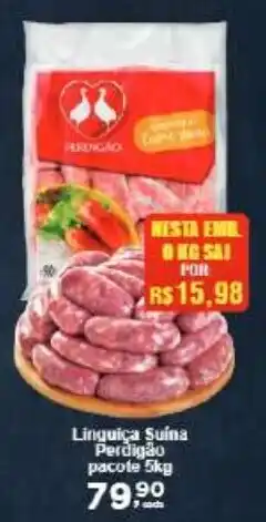 Rossi Supermercado Linguiça Suina Perdigão pacote oferta