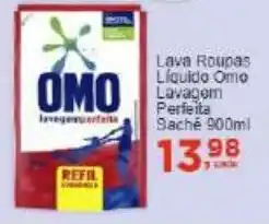 Rossi Supermercado Lava Roupas Líquido Omo Lavagem Perfeita Saché oferta