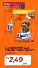 Assaí Atacadista Champ - alimento para cães adultos sabores oferta