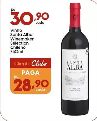 Supper Rissul Santa alba - vinho winemaker selection chileno oferta