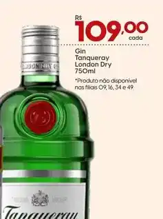 Supper Rissul Tanqueray - gin london dry oferta