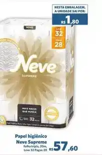 Sam's Club Neve - papel higiénico supreme oferta