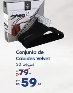 Sam's Club De - conjunto de cabides velvet oferta