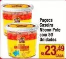 Max Atacadista Paçoca - caseira nbonn pote com 50 oferta