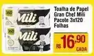 Max Atacadista Mili - toalha de papel gran chef oferta