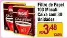 Max Atacadista Macali - filtro de papel 103 macalí oferta