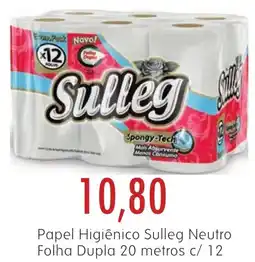 Epa Papel Higiênico Sulleg Neutro Folha Dupla 20 metros c/ 12 oferta