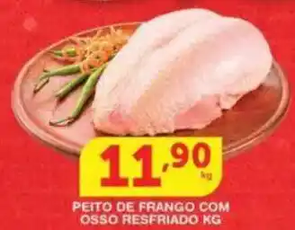 Roldão Peito de frango com osso resfriado oferta