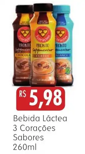 Epa Bebida Láctea 3 Corações Sabores oferta