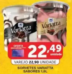 Roldão SORVETES VARIATTA SABORES oferta