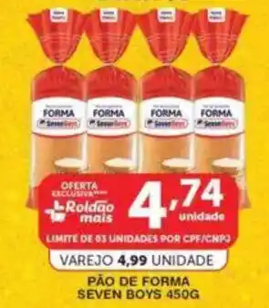 Roldão Pão de forma seven boys oferta