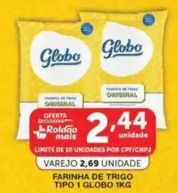 Roldão Farinha de trigo tipo 1 globo oferta