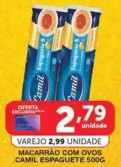 Roldão Macarrão com ovos camil espaguete oferta