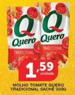 Roldão Molho tomate quero tradicional sache oferta