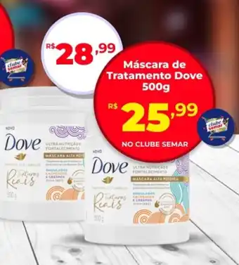 Semar Supermercado Máscara de Tratamento Dove oferta