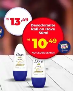 Semar Supermercado Desodorante Roll on Dove oferta