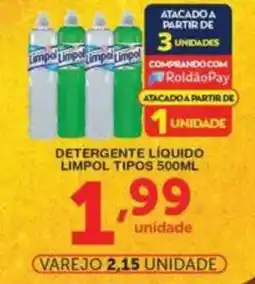 Roldão Detergente líquido limpol tipos oferta