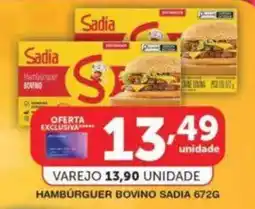 Roldão Hamburguer bovino sadia oferta