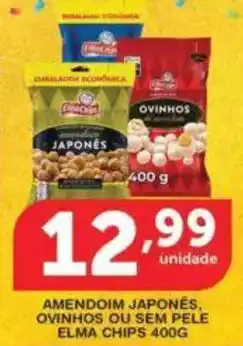 Roldão Amendoim japonês, ovinhos ou sem pele elma chips oferta