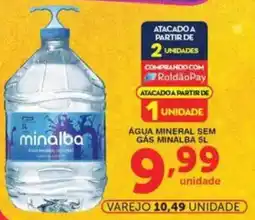 Roldão Água mineral sem gás minalba oferta