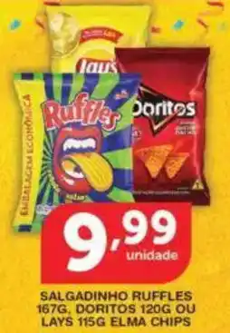 Roldão Salgadinho ruffles, doritos ou lays elma chips oferta