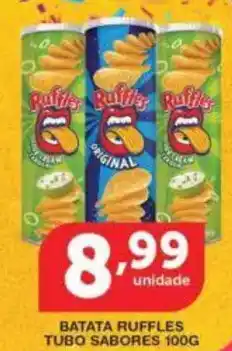 Roldão Batata ruffles tubo sabores oferta