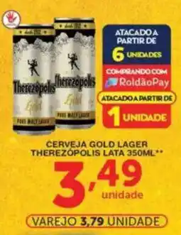 Roldão Cerveja gold lager therezópolis lata oferta