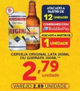 Roldão Cerveja original lata  ou garrafa oferta